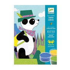 DJECO Набор для рисования песком "Панда и ее друзья" (8630)