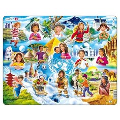 Рамка-вкладыш Larsen Дети мира (NM8), 15 дет.