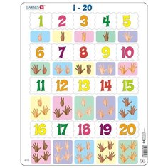 Рамка-вкладыш Larsen Математика Счет до 20 (AR18), 20 дет.