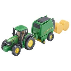 Трактор Siku с пресс-подборщиком (1665) 1:87 зеленый