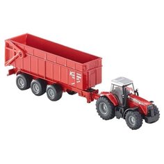 Трактор Siku Massey Ferguson с прицепом (1844) 1:87 18 см красный