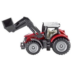 Трактор Siku Massey Ferguson с фронтальным погрузчиком (1484) 1:55 красный/серебристый