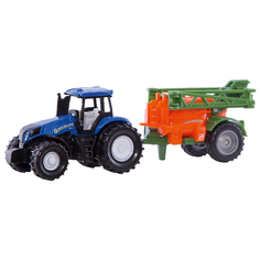 Трактор Siku с прицепом (1668) 1:72 14 см синий/оранжевый/зеленый