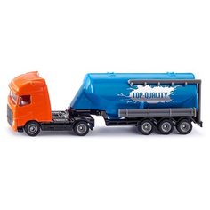 Грузовик Siku Volvo FH16 с прицепом-цистерной (1792) 1:87 21 см оранжевый/синий