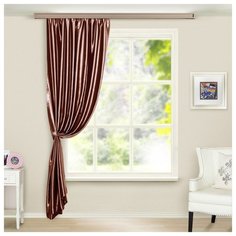 Портьеры Witerra Элегия на ленте 135х260 см 1 шт. шоколад