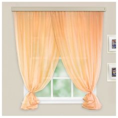 Тюль Witerra Дуэт на ленте 180 см персик