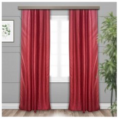 Портьеры Witerra Тергалет на ленте 260 см 2 шт. бордо