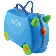 Чемодан trunki голубой/зеленый/оранжевый