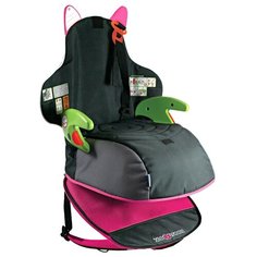 Бустер группа 3 (22-36 кг) trunki BoostApak, черный/розовый