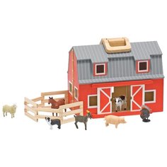 Игровой набор Melissa & Doug Wooden Fold & Go Barn 3700
