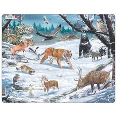 Рамка-вкладыш Larsen Животные Сибири и Дальнего Востока (FH34), 66 дет.