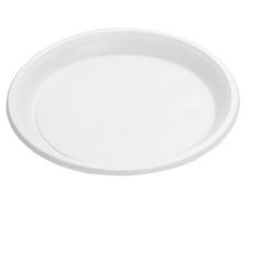 Мистерия тарелки одноразовые 20,5 см (100 шт.) белые