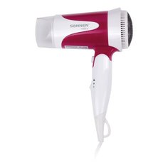 Фен SONNEN HD-2089 белый/бордовый