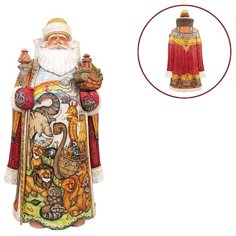 Фигурка Mister Christmas Дед Мороз 36 см (F-0044218) красный/желтый