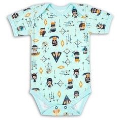 Боди Веселый Малыш размер 74, ментоловый