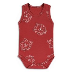 Боди Веселый Малыш размер 86, терракотовый