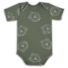 Боди Веселый Малыш размер 74, оливковый