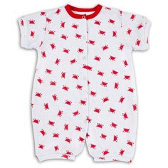 Песочник Веселый Малыш размер 74, серый/красный