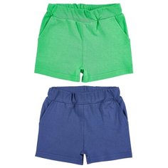 Шорты Веселый Малыш размер 122, зеленый/синий