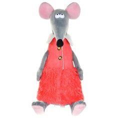 Мягкая игрушка Maxitoys Крыска Лариска в красной жилетке 28 см