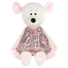 Мягкая игрушка Maxitoys Мышка Мила в розовом платье 28 см