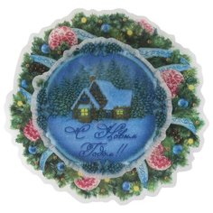 Панно Феникс Present Новогодний венок 13 x 13 x 3 см