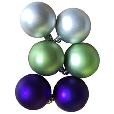 Набор шаров Magic Time Ассорти (78778/78779/78780) фиолетовый / зеленый / серебристый