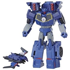 Трансформер Hasbro Transformers Саундвейв и Лазербик. Гирхэд-Комбайнер (Роботы под прикрытием) C2353 синий