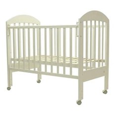 Кроватка Топотушки Дарина-1 (колесо) (качалка) слоновая кость