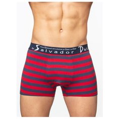 Salvador Dali Трусы боксеры в полоску, размер XL, красный/синий