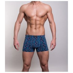 Salvador Dali Трусы боксеры с профилированным гульфиком, размер M, синий