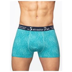 Salvador Dali Трусы боксеры с орнаментом, размер M, лазурный
