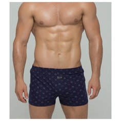 Salvador Dali Трусы боксеры с мелким геометрическим узором, размер L, синий