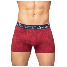 Salvador Dali Трусы боксеры с орнаментом, размер L, красный