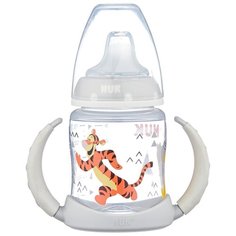 Поильник-непроливайка NUK First Choice Learner Bottle, 150 мл бегущий/серый