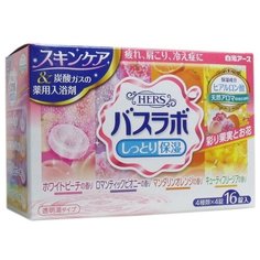 Hakugen Соль для ванны Hers Bath Labo с ароматами персика, мандарина, пиона, фрезии, 720 г