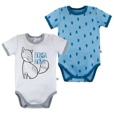 Боди Bossa Nova размер 74, серый/синий