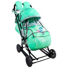 Санки-коляска Nika Ника Детям 8-3К (НД8-3К) мятный