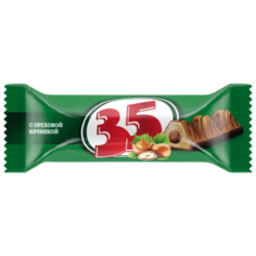 Батончик 35 с ореховой начинкой, 20 г, коробка (125 шт.)