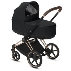Универсальная коляска Cybex Priam III (2 в 1) premium black/rose gold, цвет шасси: золотистый
