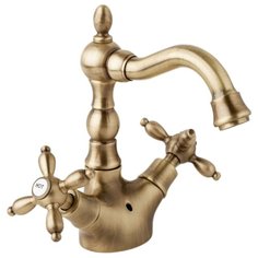 Смеситель для раковины (умывальника) CEZARES Atlantis Nostalgia LS2-01 двухрычажный хром