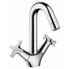 Смеситель для раковины (умывальника) hansgrohe Logis Classic 71272000 двухрычажный хром