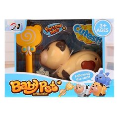 Развивающая игрушка JH Following the stick Щенок бежевый/коричневый