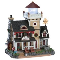 Фигурка Lemax Маяк на берегу моря 21.5 х 19.4 х 13.6 см бежевый/черный