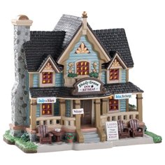 Фигурка Lemax гостиница Тенистая роща 18 х 20 х 14.2 см черный/бежевый/голубой