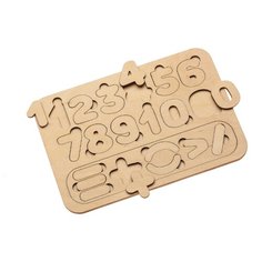 Рамка-вкладыш BRADEX Цифры и счет (DE 0419), 20 дет.