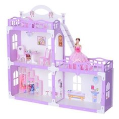 KRASATOYS кукольный домик "Анна" 000269, бело-сиреневый