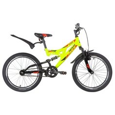 Подростковый горный (MTB) велосипед Novatrack Shark 20 1 (2020) зеленый (требует финальной сборки)