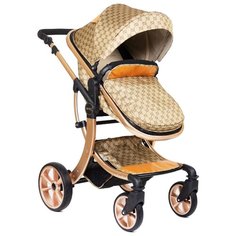 Коляска-трансформер Farfello Aimile 608-02 Gucci, цвет шасси: золотистый