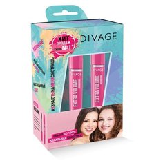 DIVAGE Набор туши для ресниц 90х60х90 Extra Volume 2 шт., 6101 black